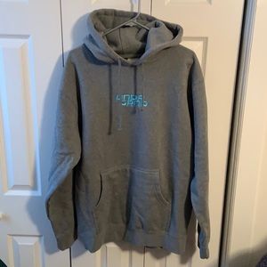 Gray hoodie skateboard streetwear size M